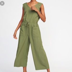 Hunter green jumpsuit